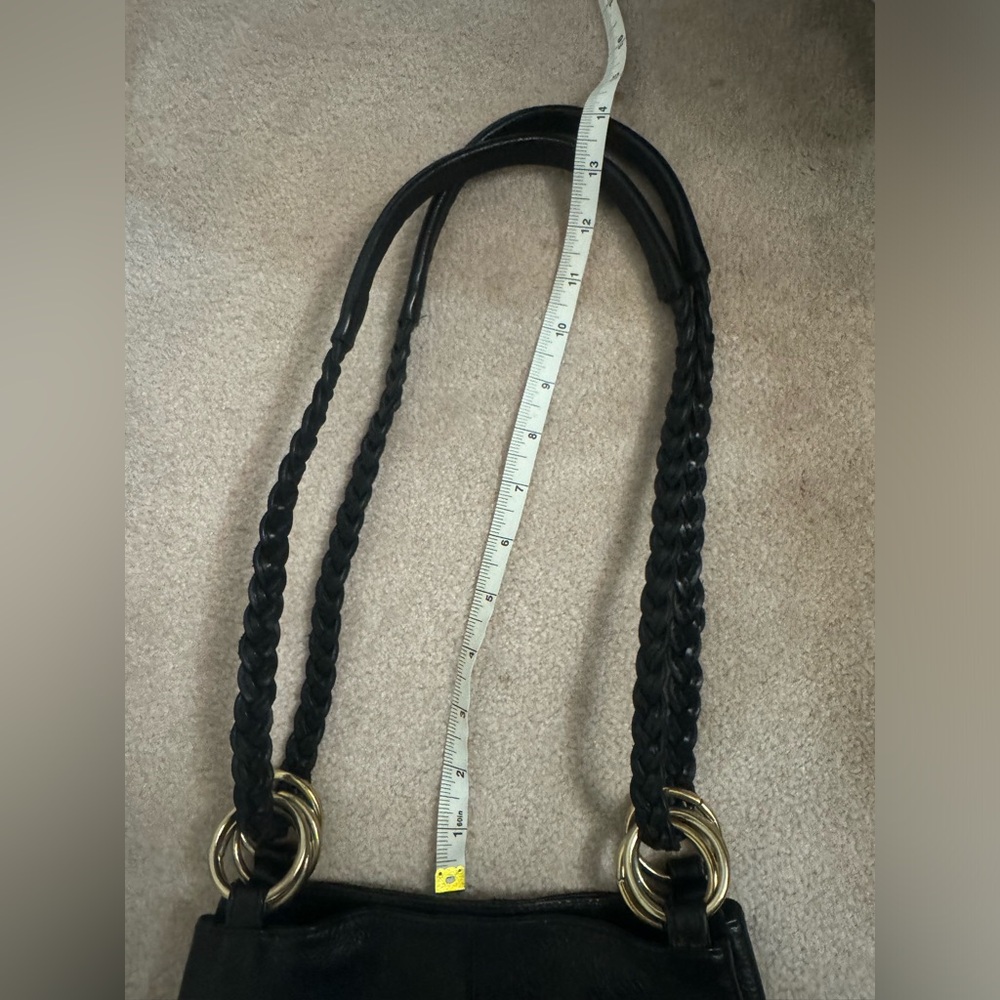 Vintage black leather bag - Picture 4 of 10